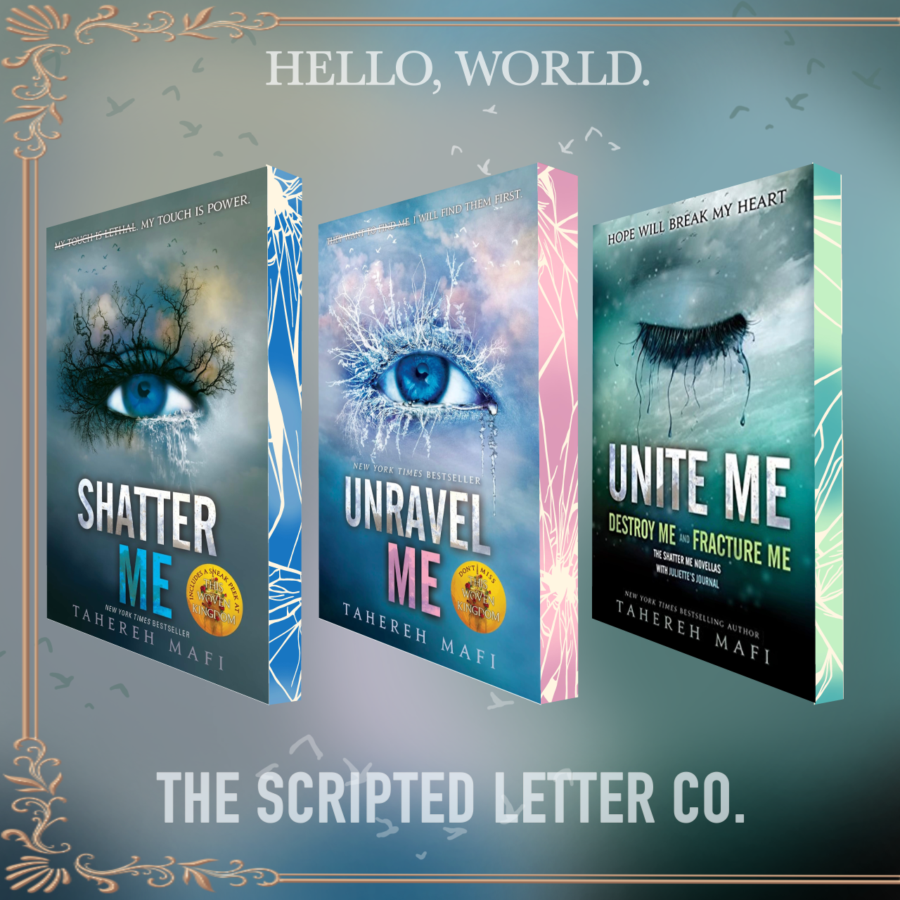 Shatter Me Series Exclusive Sprayed Edge Editions