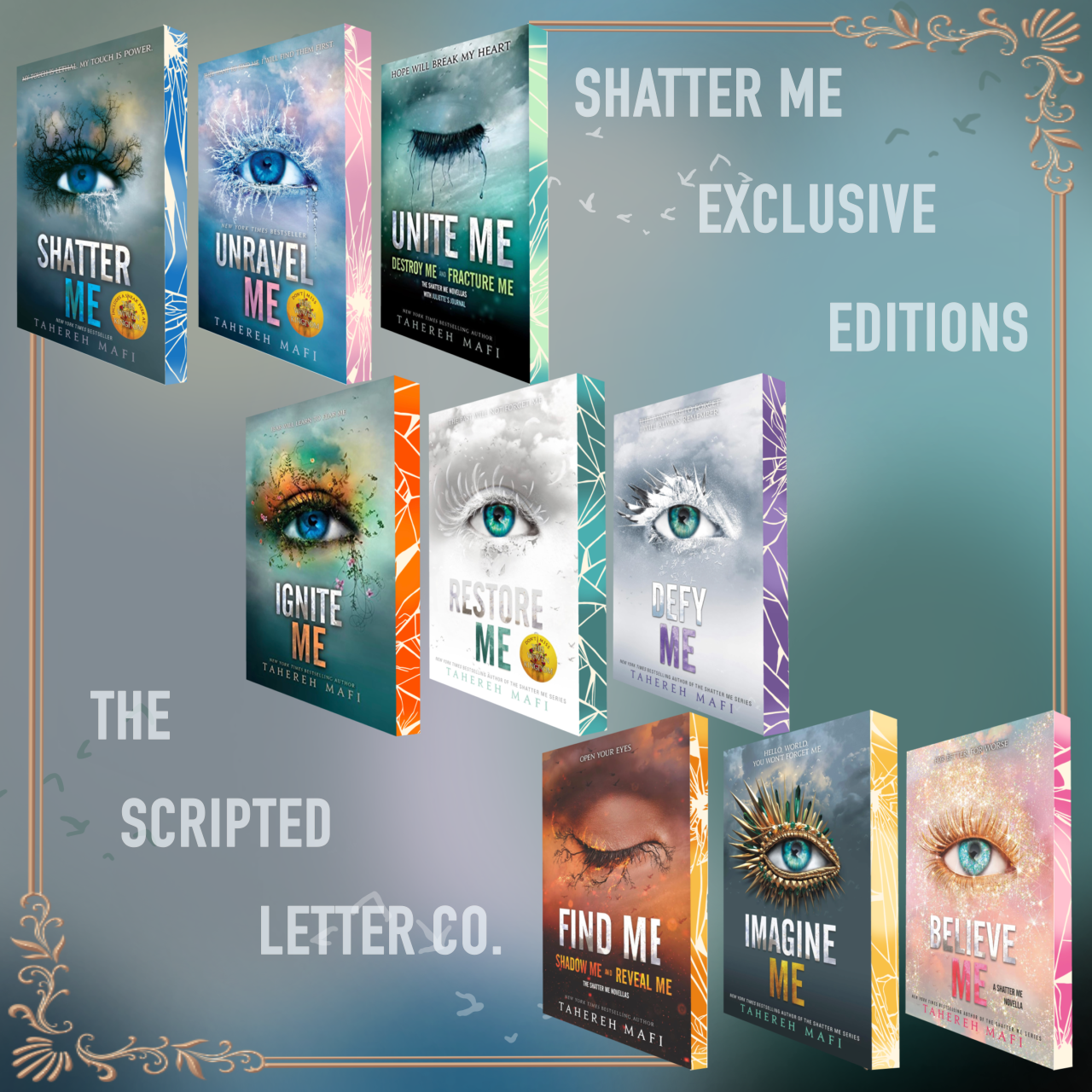 Shatter Me Series Exclusive Sprayed Edge Editions
